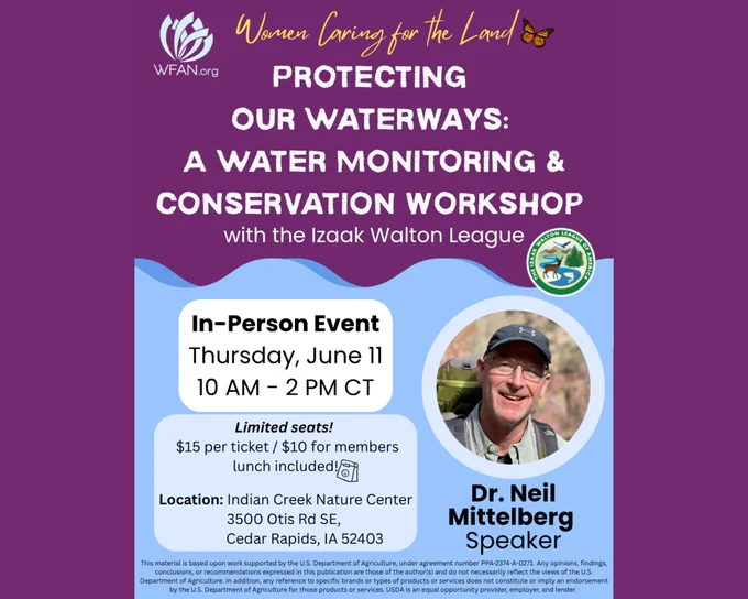 A flyer for the Protecting our Waterways event on June 11; description linked in post.
