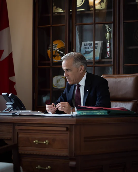Prime Minister Carney calls His Holiness Pope Leo XIV from Ottawa, Ontario.