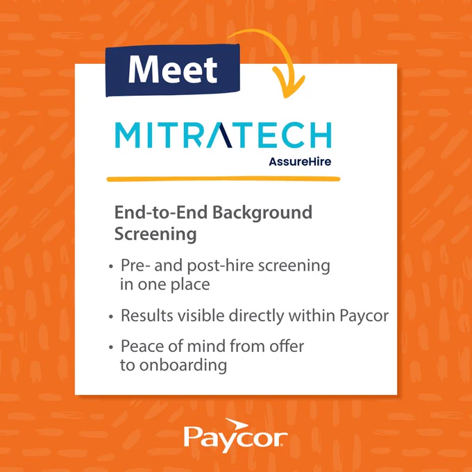 Meet Mitratech AssureHire. End-to-End Background Screening.