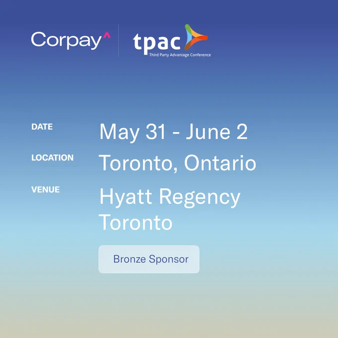 Corapy and TPAC logos at the top

Date: May 31 - June 2
Location: Toronto, Ontario
Venue: Hyatt Regency Toronto
Bronze Sponsor