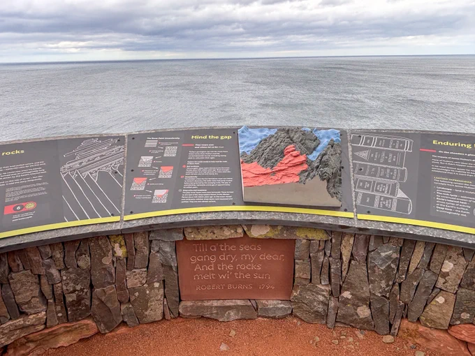 Deep time trail at Siccar Point