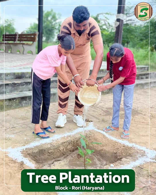 A sapling planted with love today becomes a shade of hope tomorrow.🌱

Beautiful moments like these remind us that when values of kindness and care are passed to children, a greener future is born. Volunteers from Rori, Haryana, are inspiring the next generation to nurture Mother Earth by following the teachings of Saint Dr. Gurmeet Ram Rahim Singh Ji Insan.