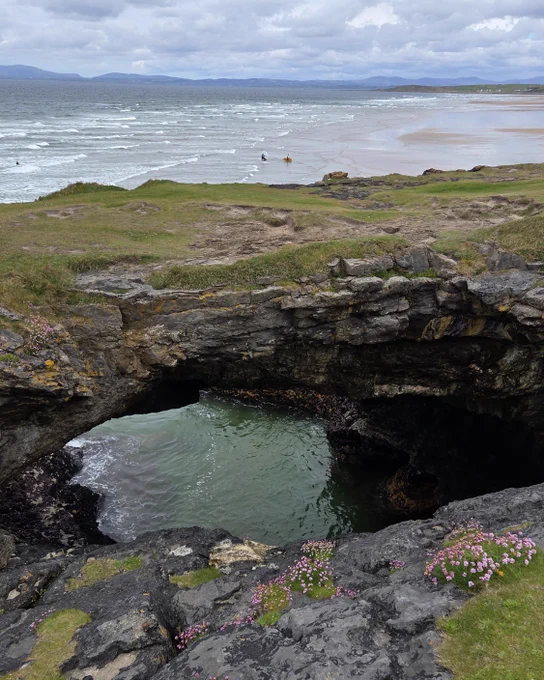 The Fairy Bridge in Bundoran, South Donegal.