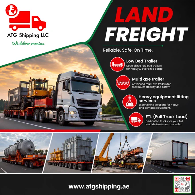 ATG Shipping LLC land freight solutions for heavy cargo