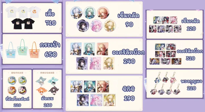 Honkaistarrail goods