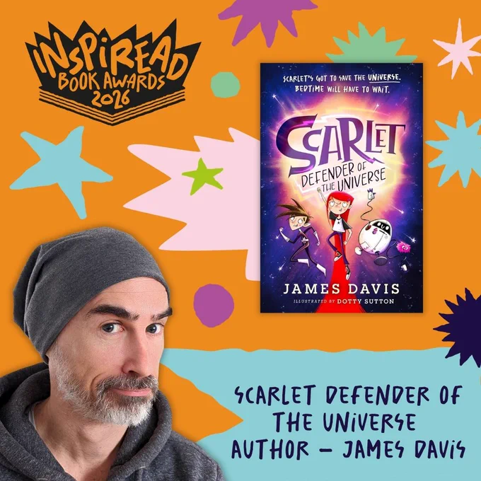 A graphic featuring a photo of James Davis - a white middle-aged man with bushy eyebrows wearing a grey beanie hat!