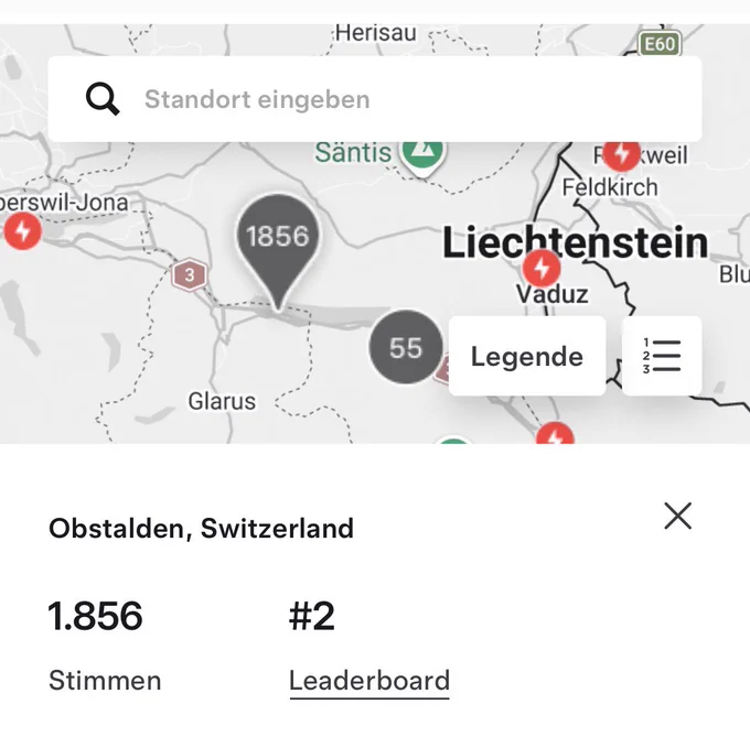 Tesla Supercharger Voting Schweiz