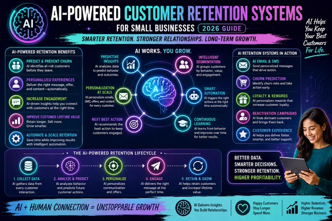 Learn how AI-powered retention systems improve loyalty, reduce churn, increase retention, and grow customer lifetime value.