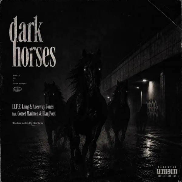 Album Cover: L.I.F.E. Long and Aneeway Jones - Dark Horses (Single)
Released: 2026
Image Source: YouTube
All Rights Reserved: L.I.F.E. Long, Aneeway Jones