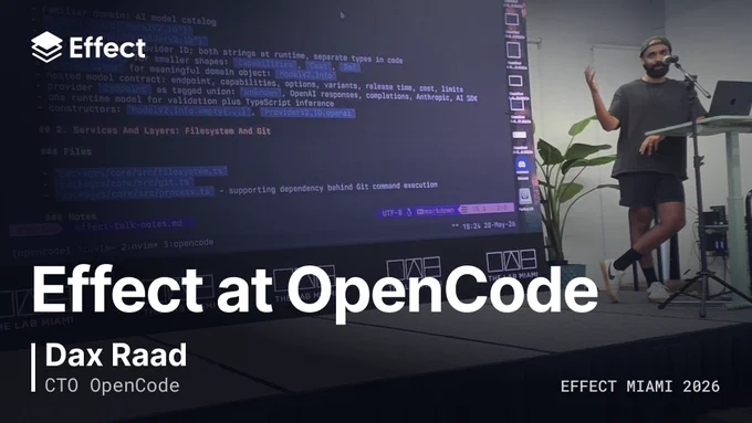 Effect Miami talk banner featuring Dax