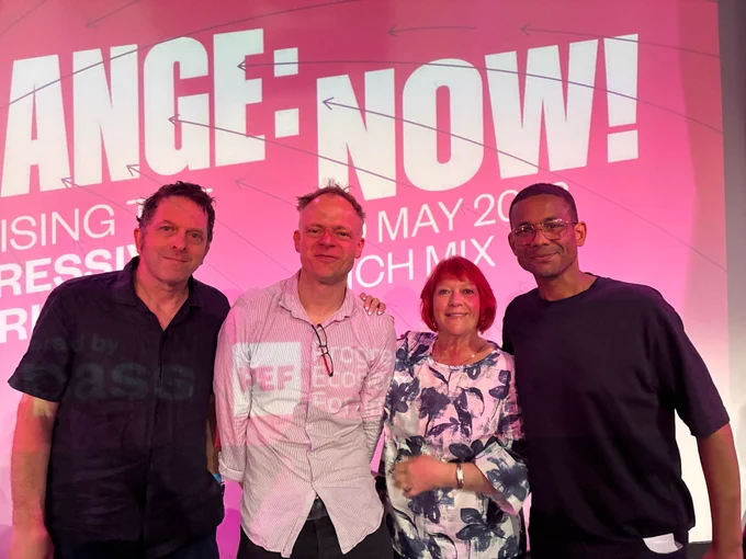 GS Andrea Egan alongside NEU GS Daniel Kebede at Compass: Change Now!