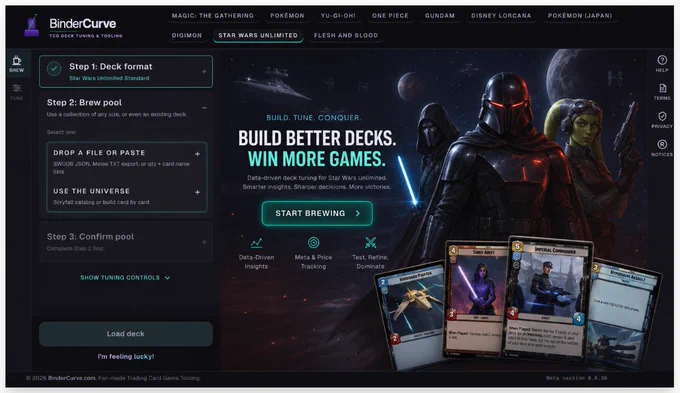 a deck building treatment featuring 3 characters from Star wars 