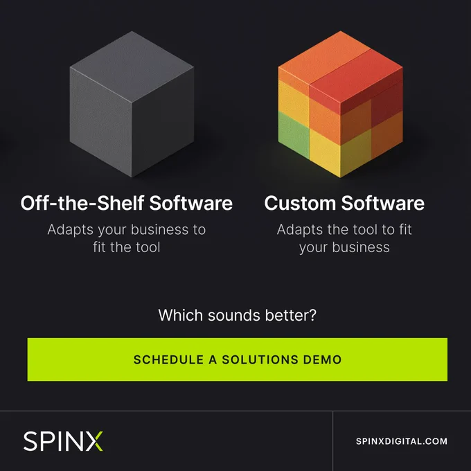 Custom software adapts the tool to your business.