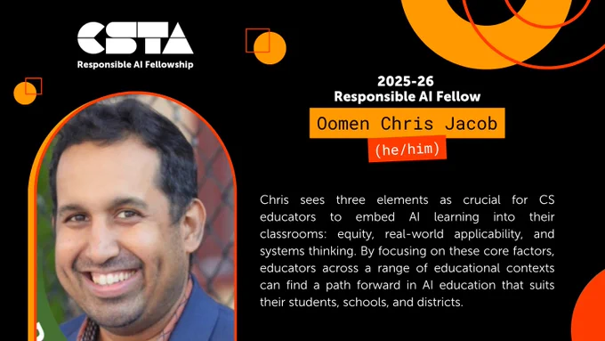 Chris sees three elements as crucial for CS educators to embed AI learning into their classrooms: equity, real-world applicability, and systems thinking. By focusing on these core factors, educators across a range of educational contexts can find a path forward in AI education that suits their students, schools, and districts.