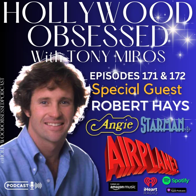 WEEKEND BINGE ALERT! Before two brand-new episodes of Hollywood Obsessed Podcast drop on Monday, now is the perfect time to catch up on Episodes 171 & 172 featuring my fascinating two-part conversation with legendary leading man Robert Hays — star of the comedy classic “Airplane!,” “Take This Job and Shove It,” “Angie,” “Starman,” and so much more.

Packed with laughter, Hollywood history, behind-the-scenes stories, and heartfelt memories, this is a conversation movie and television fans won't want to miss.

Binge now before Monday's new episodes arrive!