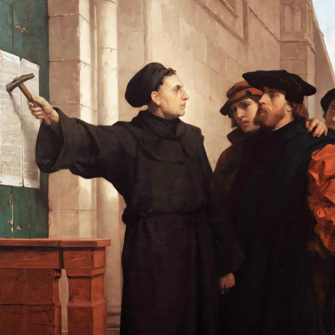Ferdinand Pauwels: Luther Hammers his 95 Theses