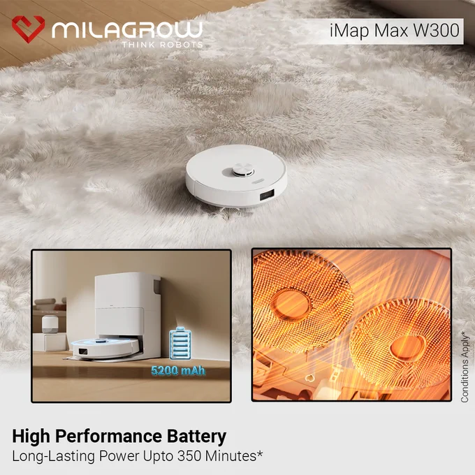 Equipped with a high-performance battery, the iMap Max W300 delivers powerful, uninterrupted cleaning with up to 350 minutes of long-lasting runtime. 🔋✨
 Shop Now:https://zurl.co/ZBO3z