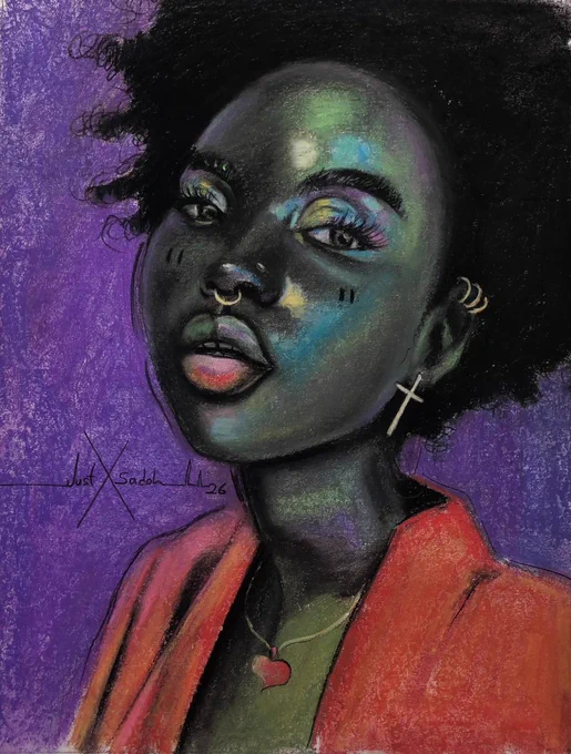 Green portrait art
Pastel
Artworks