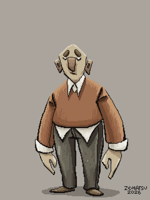 Drawing of a man.