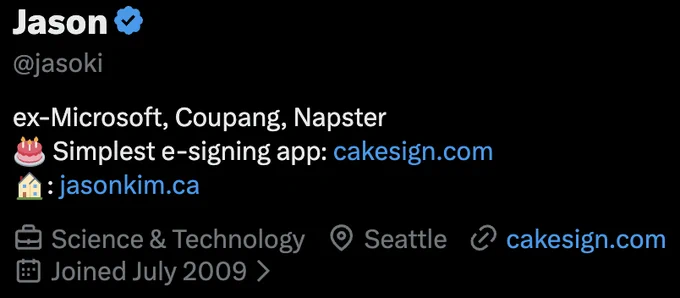 My X Profile description
