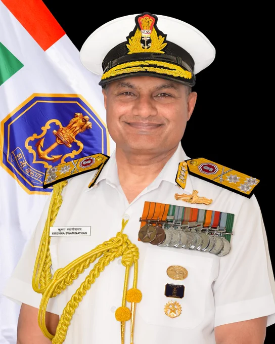 Admiral Krishna Swaminathan - new Chief of Naval Staff