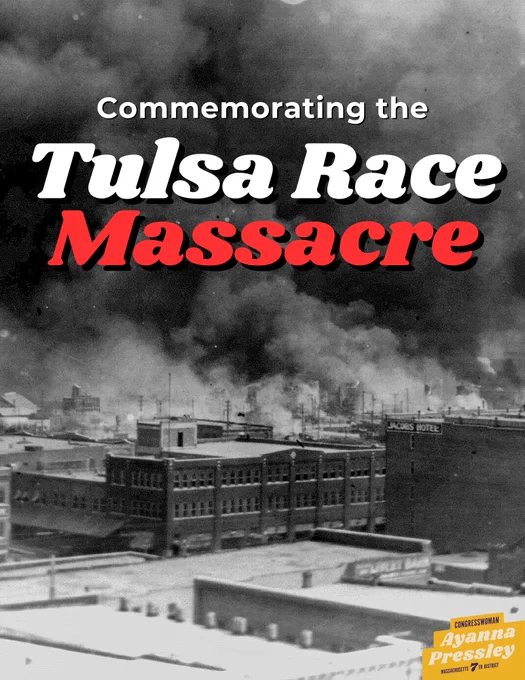 A graphic that reads: Commemorating the Tulsa Race Massacre.