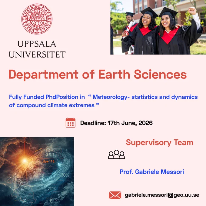 https://www.phdscanner.com/opportunities/phd-vacancies-uppsala-university-sweden-phd-student-in-meteorology-statistics-and-dynamics-of-compound-climate-extremes-ff0abccc-d17d-4ba8-9d82-ab8e3ee17aaa