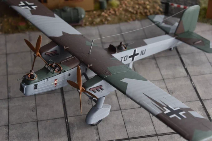 Matchbox Luftwaffe Dornier Do23/G2 1/72 scale model.