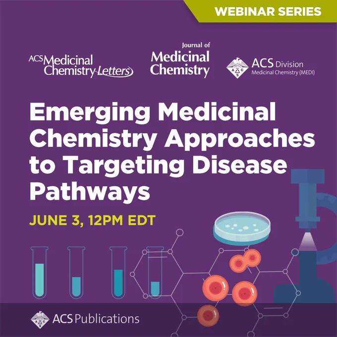 Announcing ‘Emerging Medicinal Chemistry Approaches to Targeting Disease Pathways’, part of our ‘Fueling Scientific Discovery: ACS Publications’ Celebrated Scientists’ webinar series. 

Taking place on June 3, 12:00–13:30 ET - and presented by our 2026 Portoghese Lectureship Award winners: 

🌟 Prof. Alison Axtman, UNC Chapel Hill, United States 
🌟 Prof. Fleur Ferguson, UC San Diego, United States 

Moderated by: Prof. Craig Lindsley, Editor-in-Chief, Journal of Medicinal Chemistry and Professor at Vanderbilt University, United States 
