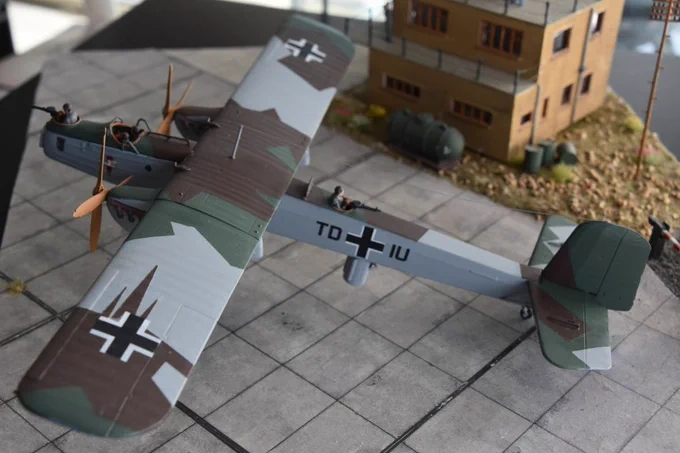 Matchbox Luftwaffe Dornier Do23/G2 1/72 scale model.