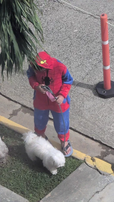 Spiderman and his dog by @Xiat