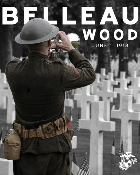 This graphic illustration was created in honor of the Battle of Belleau Wood in Arlington, Virginia, May 18, 2026. This graphic illustration was created using Adobe Photoshop. (U.S. Marine Corps graphic by Lance Cpl. Matthew Morales)