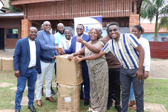 Western Uganda Regional Chess Association (WURCA) receives 50 chess boards from President Andrew Bakiza