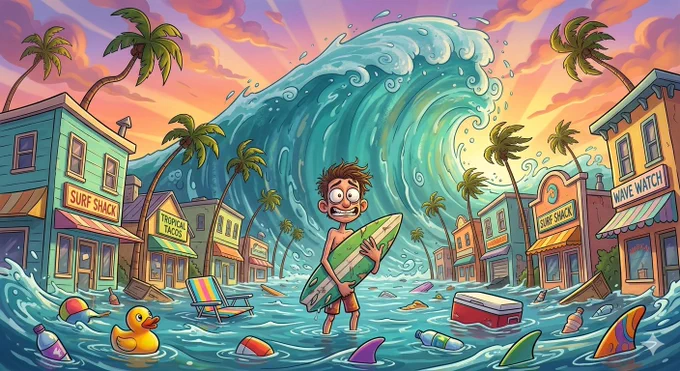 Quando a previsão finalmente acerta… e a cidade inteira resolve surfar ao mesmo tempo 🌊😂

Entre lojas alagadas, quilhas boiando e um paredão gigante tomando conta da rua, sobra apenas uma opção: pegar a prancha e remar.

No universo do surf, até o caos vira sessão.

#Surf #SurfHumor #WaveAlert #SurfLifestyle #SurfArt #SurfReport #BigSwell