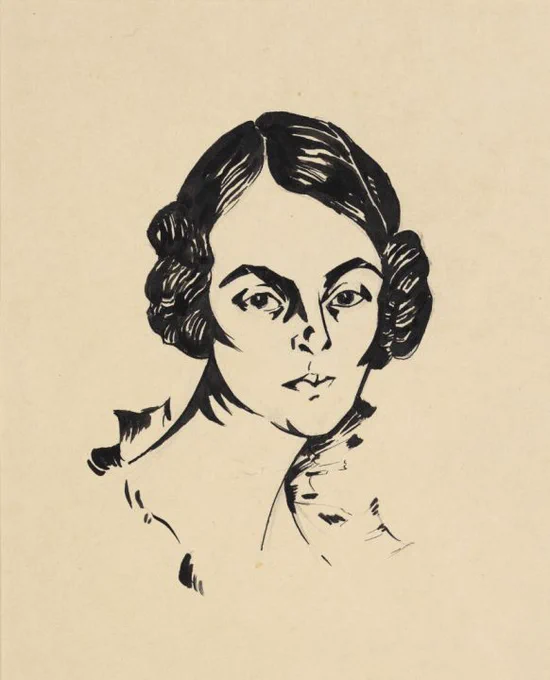 Ritratto di Aino Kallas -  Konrad Mägi, 1918