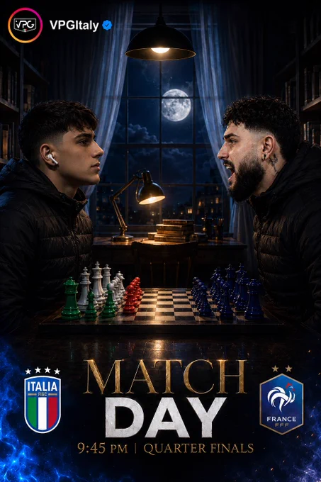 🌎 @OfficialVPG Pro Clubs World Cup - 11v11 FC26 
🏆 QUARTER FINALS

⚽️ 21:45 🆚 @VPGFrance_ 🇫🇷
⚽️ 22:15 🆚 @VPGFrance_ 🇫🇷

🎙️ @reds1095
🟣 twitch.tv/VPGItaly

#FC26 #EAFC #WorldCup #ProClubs 🌎
