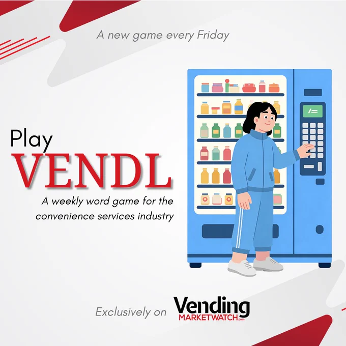 VENDL word game for the convenience services industry, exclusively from VendingMarketWatch.com