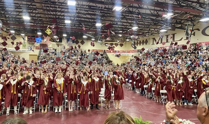 Congratulations to our former Colts and all Milford High School graduates today. The future is bright! #wearemuir