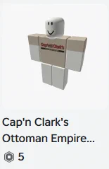 Cap'n Clark's Ottoman Empire Roblox Shirt