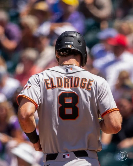 Eldridge touches home plate