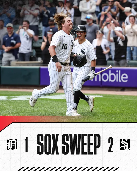The White Sox complete the sweep with a 2-1 win over Detroit.