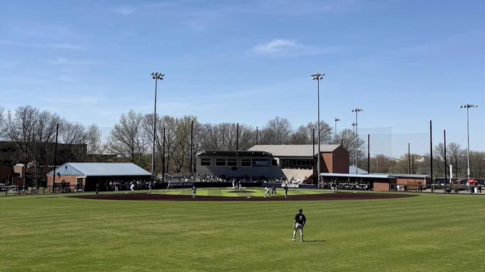 View of the stands from center field