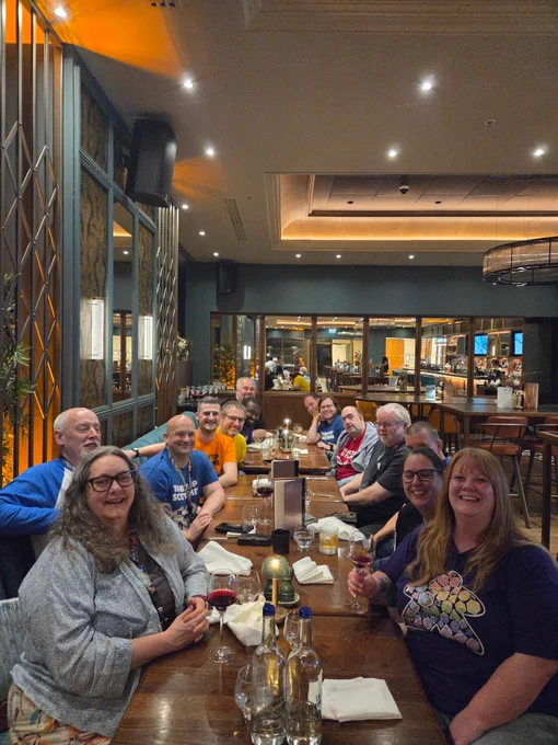 Group of people at dinner