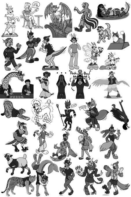 1 Japanese Mon Series - Sawsbuck (Pokemon)
2 The French - Poodle 
3 Shrine/Church- Gargoyle 
4 Spray Paint - Skunk 
5 Investing - Otter 
6 Boardwalk - Golden Retriever 
7 Cardboard - Tuxedo Cat 
8 Animated Anthro Film - Pawbert (Zootopia 2) 
9 Australia - Kangaroo 
10 Yokai/Fae - Kobold 
11 Insect - Anthro Moth
12 Casino - Giraffe 
13 Hotdogs - Dachshund 
14 Peek-a-boo - Caribou 
15 James Baxter Style - Wilbur (Rescuers Down Under) 
16 Mexico - Jaguar 
17 Saddle/Collar - Poodle 
18 Hotel - Alastor (from Hazbin Hotel) Deer 
19 Fortune Cookie - Zhen (Kung Fu Panda) 
20 Gravity - Hawk 
21 Crosswalk - Blue Jay 
22 Chuck Jones - Bugs Bunny (Looney Tunes) 
23 Hawai'i - Parrot 
24 Market - Tony Tony Chopper (One piece)
25 Card Game - Mega Lucario (Pokémon)
26 Farm Animal - Sheep
27 Puddle - Vaporeon (Pokémon)
28 University - Deer
29 Indie Animated Series - Maulie (Dungeon Flippers)
30 Thailand - Tiger
31 Grand Parade - Parrot

#TransforMAYtion #Transformation #TFTuesday #TFEveryday #tf