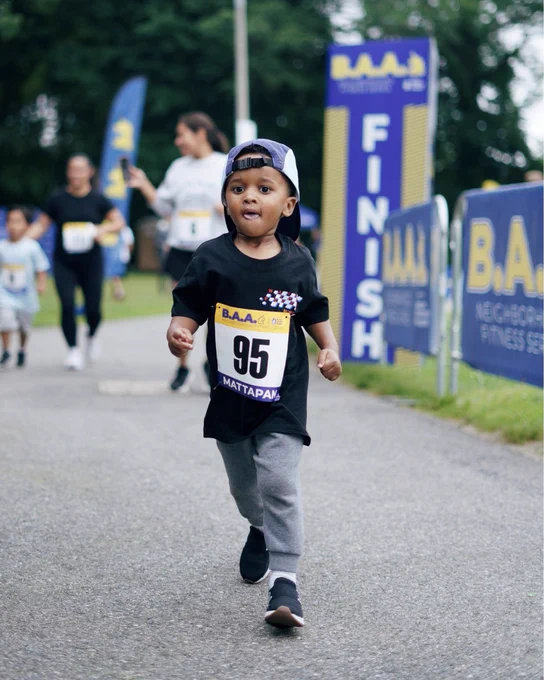Swipe of four (4) images featuring participants of the 2025 Mattapan B.A.A. Neighborhood Fitness Series presented by Boston Children’s Hospital