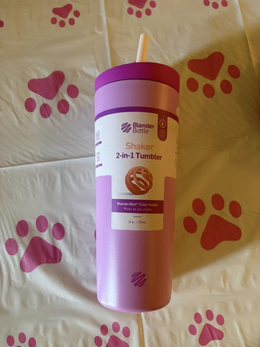 Pinkie Blender Bottle shaker 2-in-1 tumbler