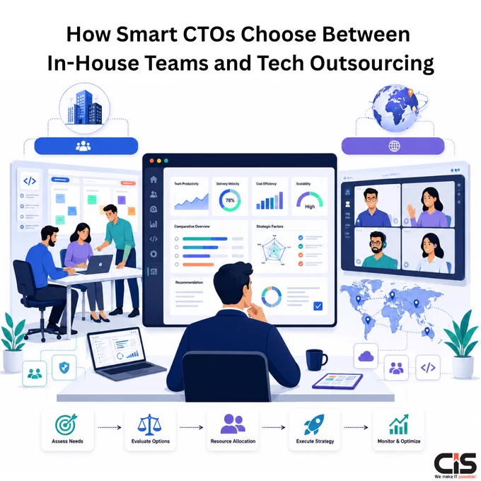 Cost, speed, scalability, and expertise all matter when building technology teams.

Learn how leading CTOs make the right outsourcing decisions in our latest blog.

https://www.cisin.com/coffee-break/the-cto-s-dilemma-in-house-vs-staff-augmentation-vs-managed-project-a-decision-framework.html

#TechOutsourcing #DigitalTransformation #CTOInsights #CISIN