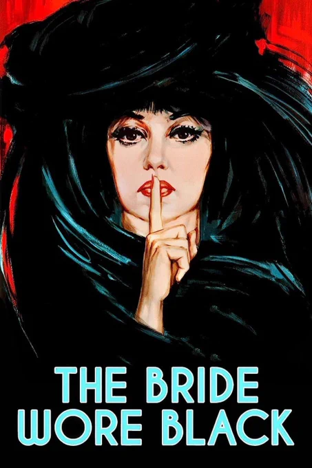 Poster for French movie THE BRIDE WORE BLACK