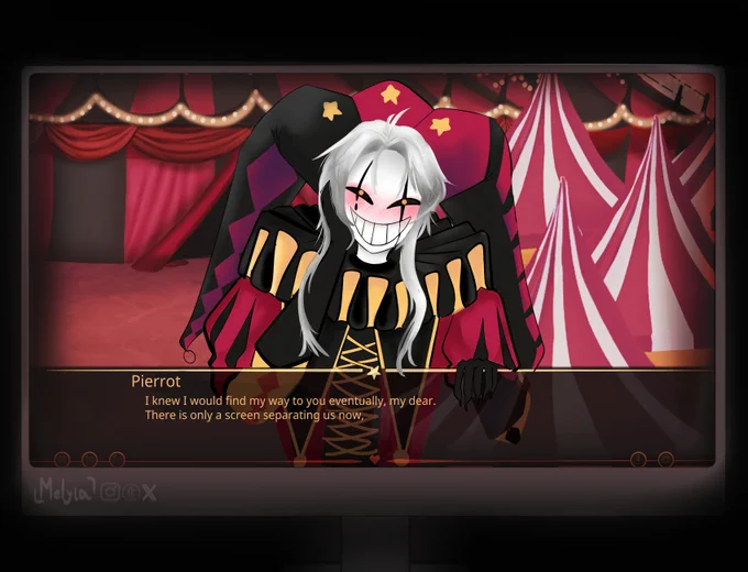 Inspired by this post about the game https://www.tumblr.com/freakcircusofhorrors/817823797780545536/if-the-characters-could-break-through-the-fourth?source=share