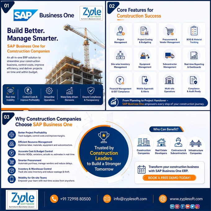 sap b1 construction